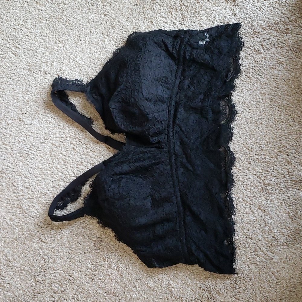 Black lace Aerie Bralette